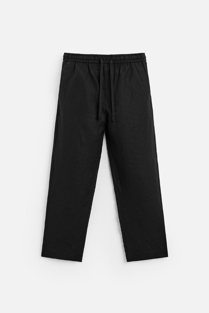 Premium linen summer set black