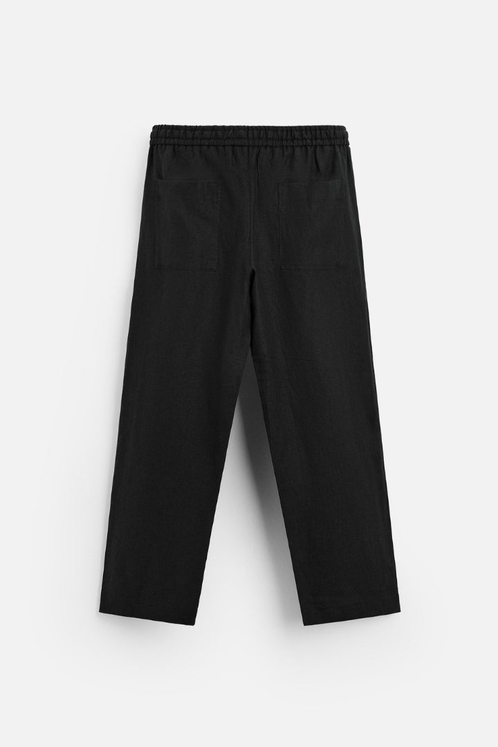 Premium linen summer set black