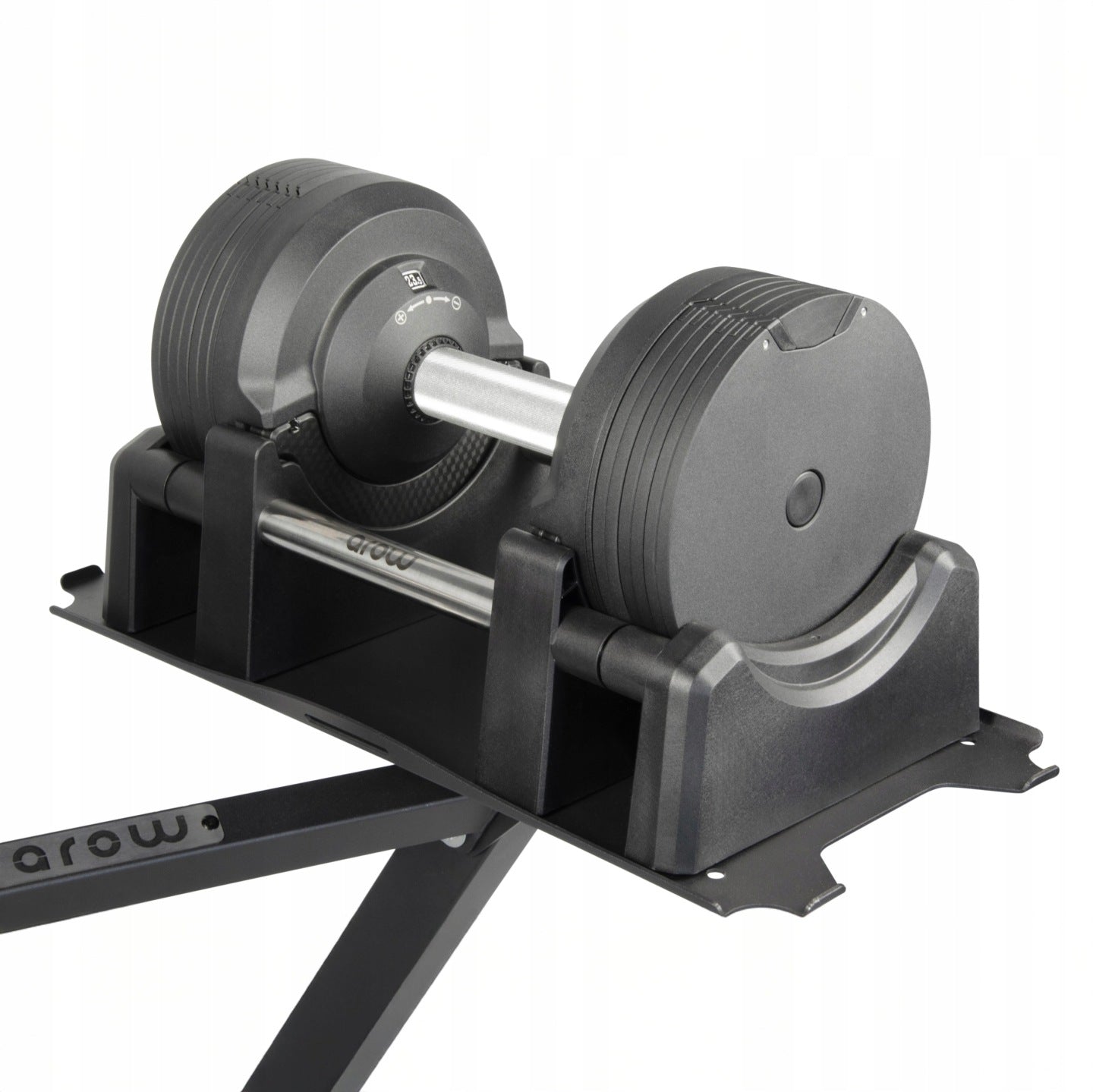ZESTAW 2X HANTLE REGULOWANE CZARNE 23,5KG + STOJAK CZARNY NA HANTLE DO 100