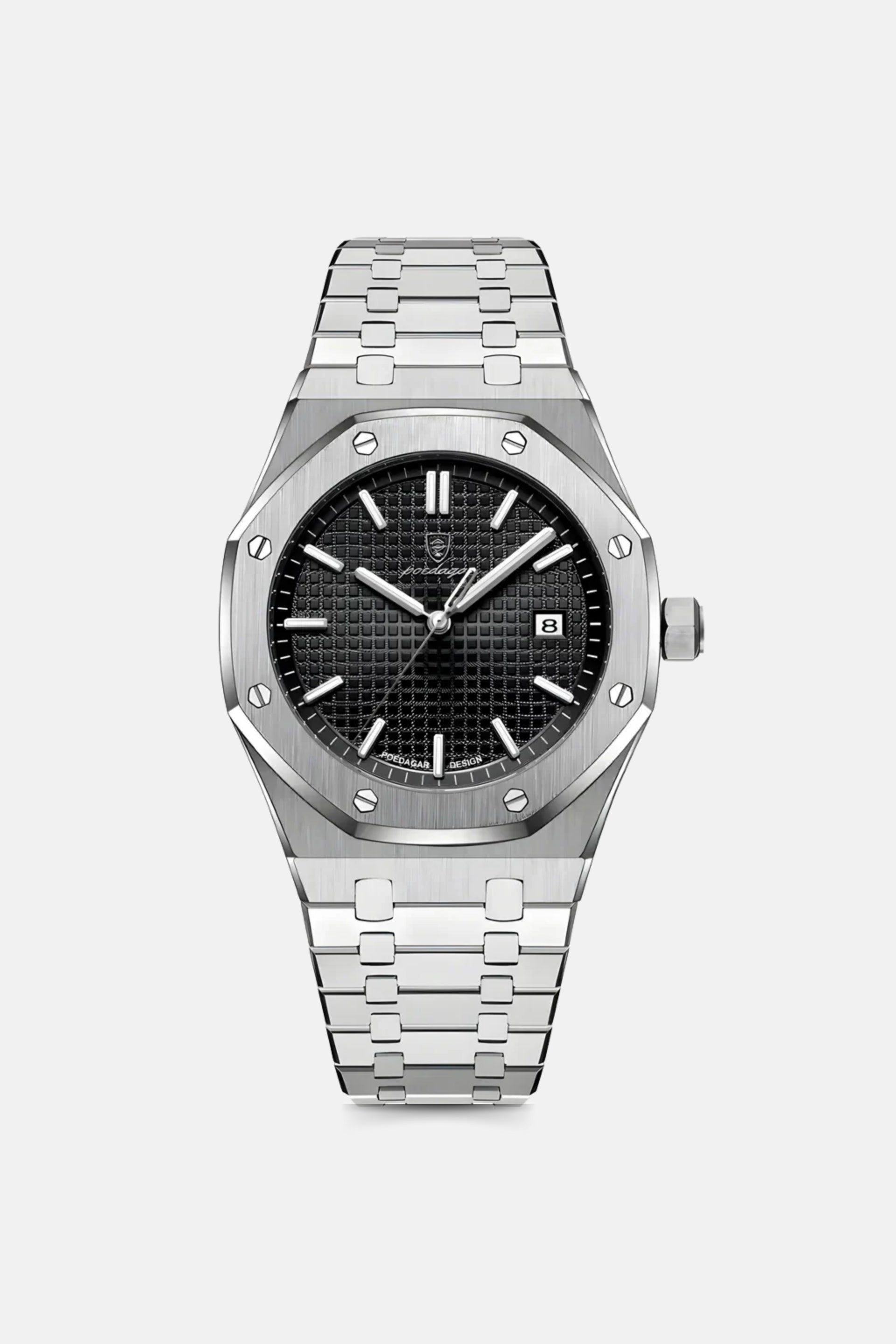 Royal watch silver/black | 44mm