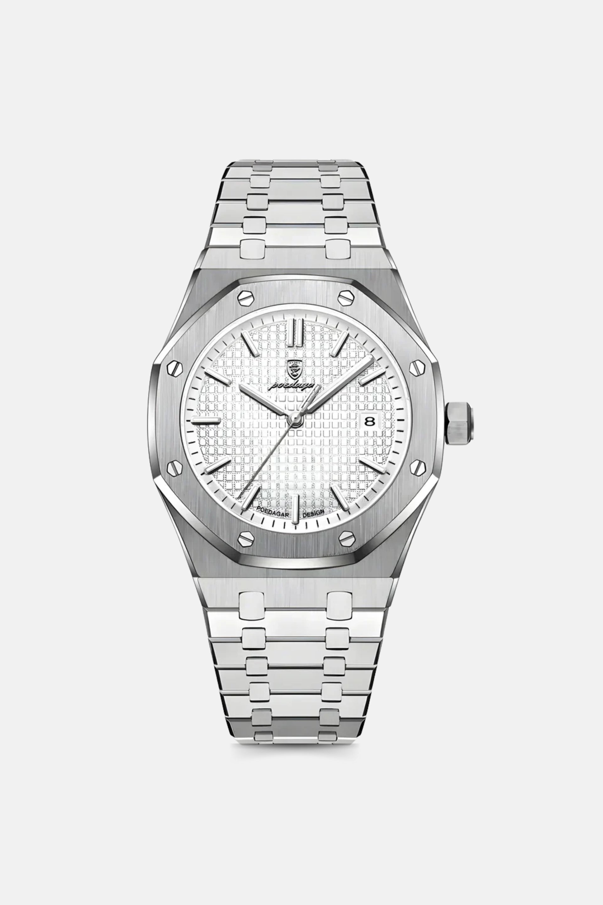 Royal watch silver/white | 44mm