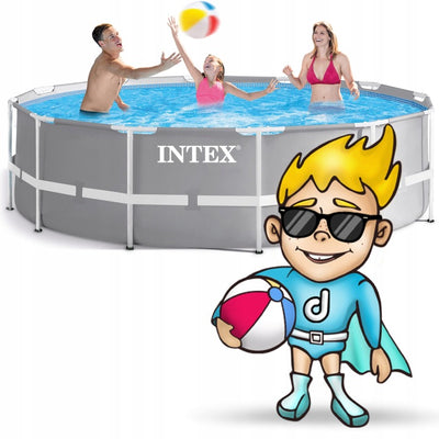 BASEN OGRODOWY Z DRABINKĄ I POMPĄ RAMOWĄ 366 x 99 INTEX 26716 MODEL 2026