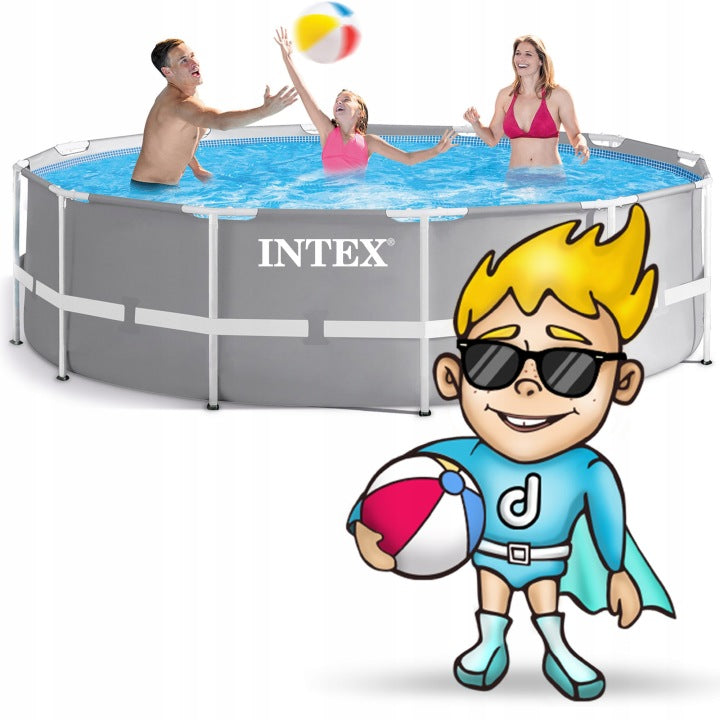 BASEN OGRODOWY Z DRABINKĄ I POMPĄ RAMOWĄ 366 x 99 INTEX 26716 MODEL 2026