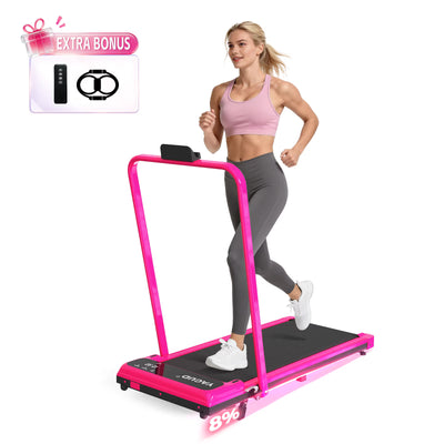 Bieżnia Yagud Walking Pad z poręczą i regulowanym nachyleniem