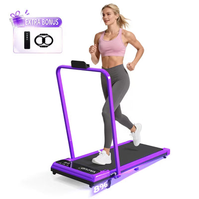 Bieżnia Yagud Walking Pad z poręczą i regulowanym nachyleniem