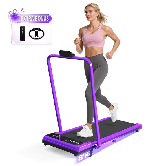Bieżnia Yagud Walking Pad z poręczą i regulowanym nachyleniem