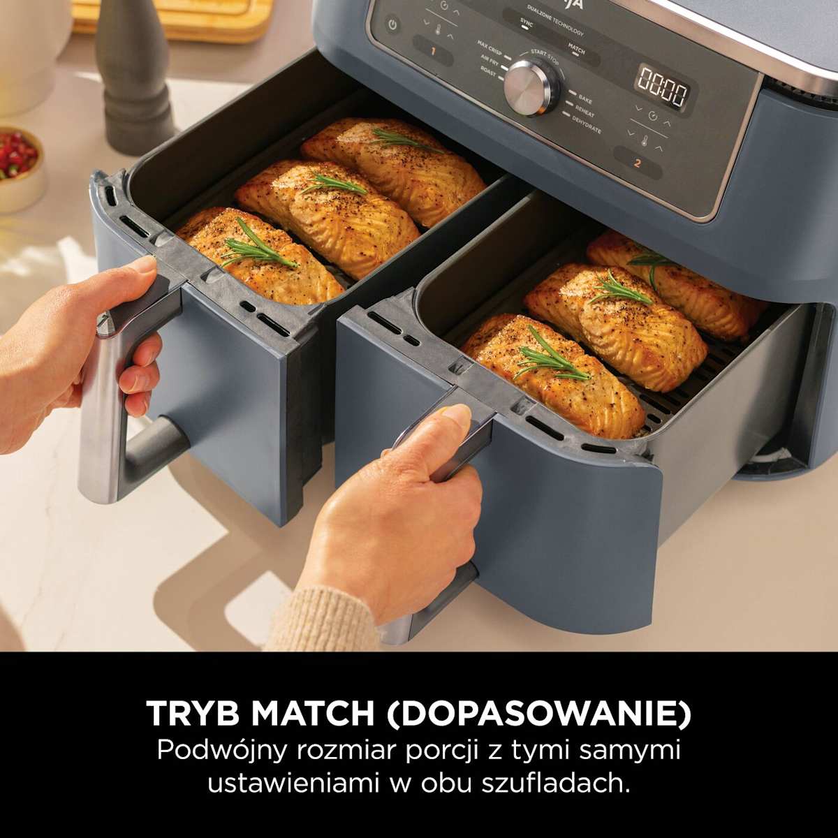 Ninja MAX | Air Fryer 9,5L | Dual Zone 6-w-1