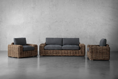 Panama Lounge Set (Slate) – Monochromatic Sophistication